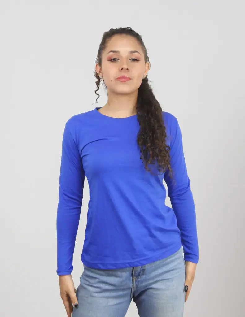 Buzo Cuello Redondo Sencillo Polialgodon Mujer