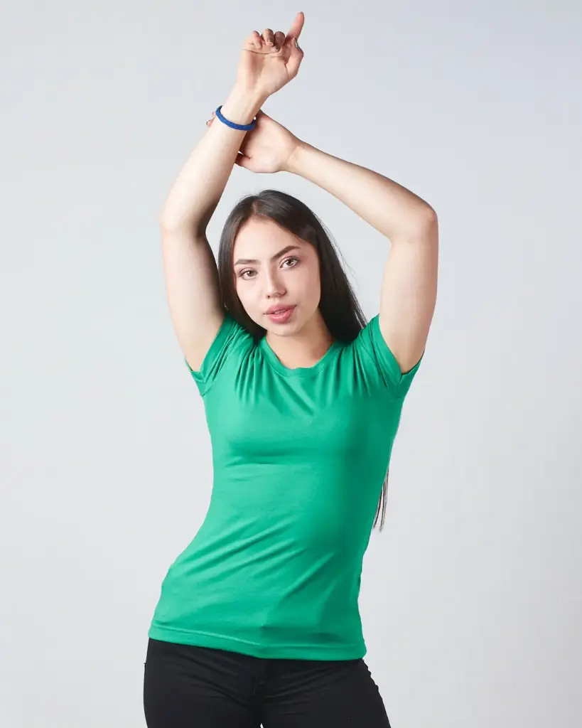 Camiseta Cuello Redondo Polialgodon Reciclado Mujer