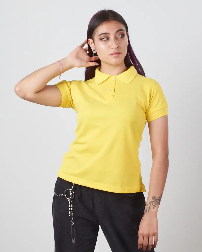 Camiseta Polo Piqué Mujer