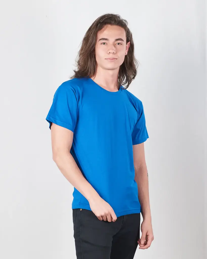 Camiseta Cuello Redondo Algodón Premium Hombre