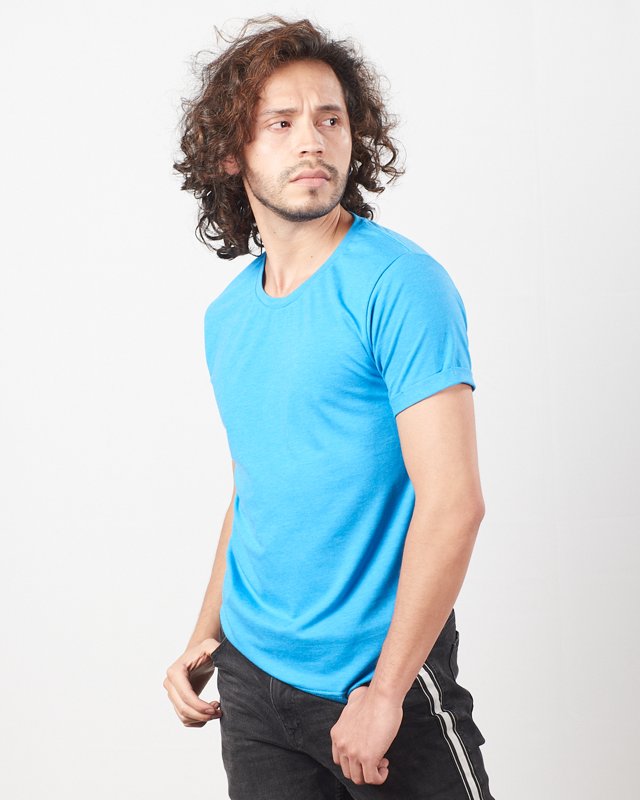 Camiseta Cuello Redondo Algodón Lycra Unisex