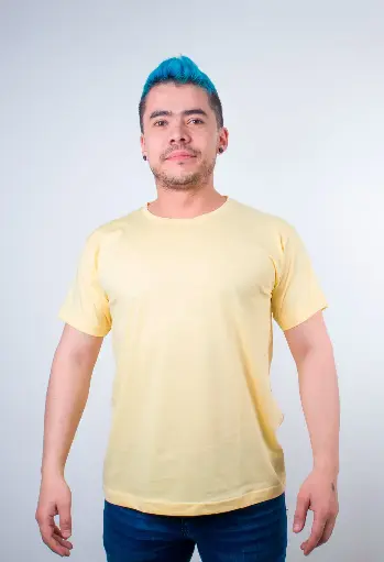 Camiseta Cuello Redondo Algodón Premium Hombre