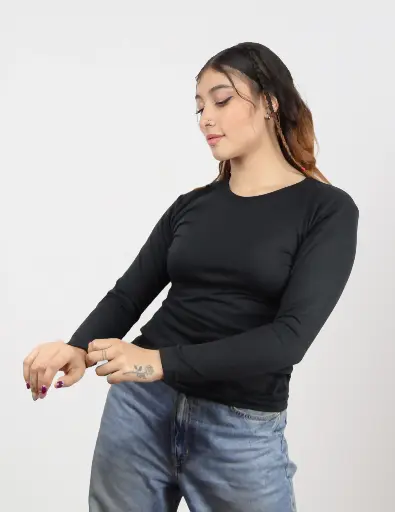 Buzo Cuello Redondo Sencillo Polialgodon Mujer