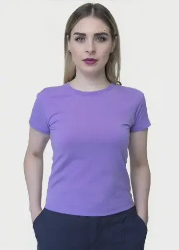 Camiseta Cuello Redondo Polialgodon Reciclado Mujer