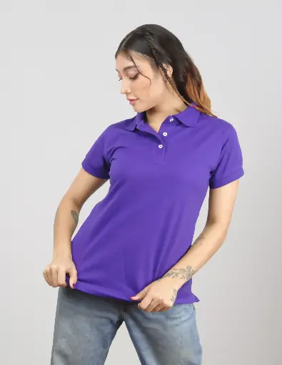 Camiseta Polo Piqué Mujer