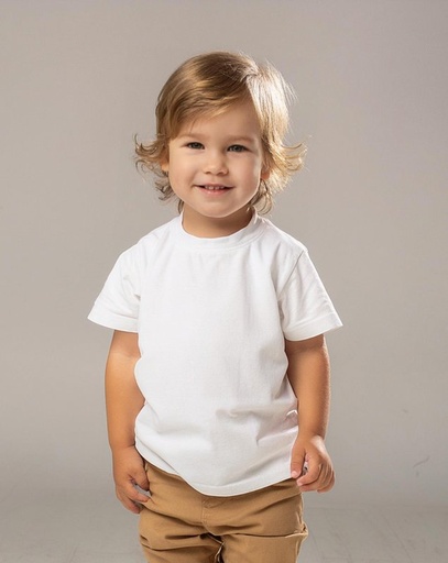 Camiseta Cuello Redondo Piqué Niño PROMO