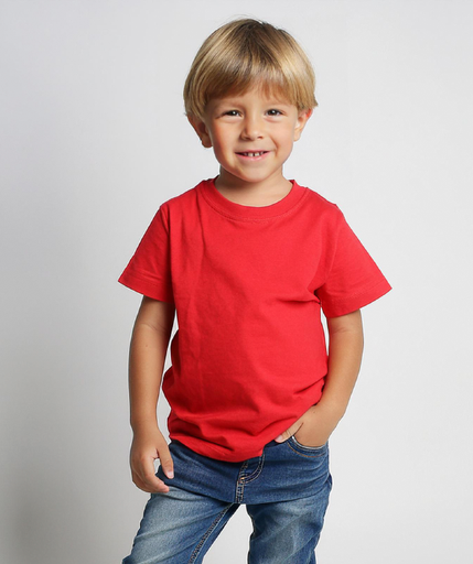 Camiseta Cuello Sencillo Polialgodon Niño PROMO